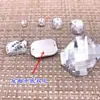 Directo de fábrica Taiwán acrílico largo octagonal malla cosido a mano taladro accesorios de ropa accesorios de boda materiales de accesorios