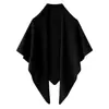 Chal Triangular de Cachemira Tejido para Mujer, Color Sólido, Versátil, Cubre Hombros, Cálido, Protección contra el Frío, Envuelta Alrededor de los Hombros, Bufanda Elegante