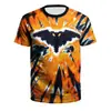 Camiseta de Calabaza de Halloween Camiseta con Patrón de Anime para Hombre y Mujer Impresión Digital 3D Poliéster Top Casual de Halloween
