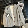 Suéter cárdigan de cuello redondo para hombres y parejas, botones coloridos, estilo old money, otoño e invierno, venta al por mayor de fábrica transfronteriza