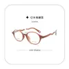 Atacado 22454 Novo Armação Oval Nerd Armação Pequena Plana Leve Retro Moda Tendência Armação de Óculos High-End