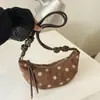 Elegante bolso de axila retro de nicho Xiaomi para mujer 2026 Otoño nuevo estilo con textura elegante de un solo hombro cruzado bolso croissant