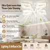 Luminária de ventilador de cristal em formato de flor e27 para sala de estar quarto