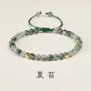 Pulsera de Ágata Acuática Verde para Mujer, Diseño de Nicho Ins de Cristal de Verano, Cuenta de Transferencia para Mejor Amiga, Suerte Tejida a Mano