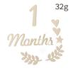 Cartão de mês de madeira para bebê transfronteiriço meses Digital Baby Full Moon Hundred Days Day Photo Decorative Props Cartão de madeira