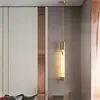 Nova Lâmpada de Parede Chinesa Simples com Haste Longa, Fundo de Mármore Falso, Lâmpada para Corredor de Hotel, Villa, Escritório de Vendas, Hall, Tecido, Ferro
