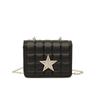 2025 Estrellas Nueva Línea de Bordado con Incisión Cuadros Tendencia Retro Casual Textiles Mini Bolso de Hombro Cuadrado Pequeño para Mujeres