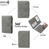 Cross-border nova escova antirroubo RFID porta-passaporte zíper fivela passaporte capa porta-certificado multifuncional saco de passaporte de viagem