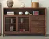 Nuevo Estante de Exhibición de Madera de Nogal Negro Norteamericano Estilo Chino, Estante de Almacenamiento Estético Estilo Song para Sala de Estar, Gabinete de Té, Gabinete de Vino, Muebles de Madera Maciza