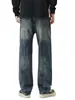 Ropa de Hombre Fengshe / Jeans de retazos degradados estilo americano marca de moda pantalones casuales rectos holgados jeans holgados