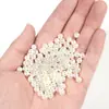 Perla de imitación ABS brillante de alta calidad, agujero recto, color beige, blanco puro, cuentas sueltas para bricolaje, accesorios de joyería, venta al por mayor