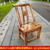 Cadeira Pequena Toda em Madeira Maciça com Design de Encosto Estilo Chinês, Estrutura Tradicional de Espiga e Furo, Adequada para Uso Doméstico para Crianças e Idosos