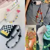 Cuentas de Acrílico de Color Sólido Transparente con Forma de Corazón Melocotón Accesorios para Cadena de Teléfono Hecha a Mano DIY Pulsera Collar Joyería