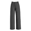 Pantalones de invierno de pierna ancha para mujer Xin Ge, de cintura alta, con caída fluida, engrosados para abrigar y diseñados para estilizar las piernas con un corte recto