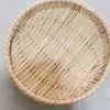 Esterilla Redonda para Cubrir Empanadillas Hecha de Tallos de Sorgo para Uso Doméstico, Bandeja Antiadherente para Empanadillas, Esterilla Verde de Bambú para Cubrir Empanadillas
