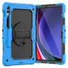 Funda Adecuada para Tableta Samsung Tab S9 Fe Plus 12.4 con Soporte Giratorio X610 Funda Protectora de Cobertura Total a Prueba de Tres