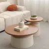 Mesa de centro de apartamento color crema, mesa de centro para sala de estar, tamaño pequeño, minimalista, moderna, hierro forjado, redonda, estilo martini, adecuada para uso doméstico y casas de huéspedes