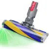 Adecuado para aspiradora Dyson V7V8V10V11V15 Cepillo Eléctrico para Suelo de Terciopelo Suave con Luz Verde para Detección de Polvo, Exclusivamente para Suministro Transfronterizo