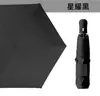 Paraguas automático ultraligero de 6 varillas plegable de tres secciones con protección solar y sombrilla de goma negra para mujer, paraguas de bolsillo portátil tipo lápiz, fabricantes en stock, estampado