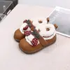 Zapatos de Algodón Dacian Kidsren 2025 Nuevo Estilo Coreano Zapatos Cálidos de Cuero para Niños Zapatos para Bebés Niñas 5195