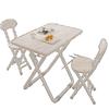 Juego de Mesa y Sillas para Apartamentos de Alquiler, Mesa de Comedor Elevada, Mesa Portátil, Juego Completo de Sillas Plegables y Mesas Plegables para Comercio Electrónico Transfronterizo