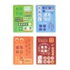 Texto Inspirador Creativo Carpeta A7 Cuaderno de Bolsillo Portátil Mini Cuaderno de Alto Valor para Estudiantes Cuaderno de Palabras Rayado