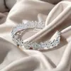 Colección de Pulseras de Moda Popular Transfronteriza Forma de Serpiente Diseño de Nicho de Alta Gama Acero Inoxidable Pulsera Abierta Ajustable para Mujer