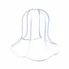 Estrutura para Abajur DIY Tecelagem com Corda Artesanal Abajur Suporte de Lâmpada Luminária de Mesa Redonda Quadrada Ferragens Acessórios de Estrutura de Ferro