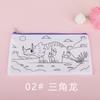 Estuche para Lápices Graffiti Cpce Doble Cara Tela No Tejida Rpet Estuche para Papelería Infantil Bolsa con Cremallera para Colorear Dibujos Animados Temporada de Regreso a Clases