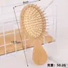 Cepillo para el Cabello con Forma de Huevo Transfronterizo para Mujeres, Peine de Airbag para el Hogar, Peine de Cojín de Aire con Cerdas de Bambú, Cepillo para el Cabello Antiestático, Peine Pequeño Portátil