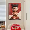 Pintura Decorativa de Animación de Dibujos Animados del Niño Mágico Nezha Pintura Colgante para Dormitorio Habitación de Estudiantes Habitación Infantil Pintura Colgante de Retrato Familiar