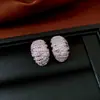 Pendientes Asimétricos de Colgante de Cruz de Circonita Europeos y Americanos, Lujo Ligero, Gama Alta, Pendientes Personalizados, Accesorios de Oreja de Moda Tendencia para Mujeres