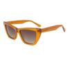 Gafas de sol de acetato estilo ojo de gato para mujer, Gafas de sol de acetato de moda retro transfronterizas, Gafas de ojo de gato de una sola pieza con protección UV