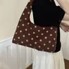 Nova Bolsa de Ombro com Bolinhas para Outono de 2026 para Mulheres, Estilo Coreano Elegante, Bolsa de Ombro Minimalista para o Dia a Dia