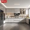 Gabinete de Aleación de Aluminio Estilo Simple Blanco Personalizado para Cocina Doméstica a Prueba de Agua Alacena para Estufa Todo en Uno Muebles de Aluminio Personalizados
