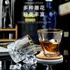 Estátua Dourada Cruzada Vidro Copo de Uísque Estilo Europeu Transparente Pintura Dourada Doméstico Bar Copo de Brandy Vidro para Cerveja