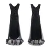 Cross-border quente 2020 vestido vintage dama de honra frisado malha lantejoulas vestido de noite europeu e americano vestido de noiva longo vestido longo