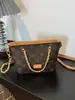 Bolso Cruzado Modelo Nuevo 2026 para Mujer, Bolso de Verano Ligero de Lujo para Debajo del Brazo, Bolso de Hombro con Cadena de Alta Gama, Monograma Lujo Ligero