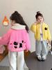 Roupa Exterior para Meninas Outono e Inverno 2025 Novo Estilo Estilo Infantil Acolchoado Espessado Uniforme de Baseball para Bebê Roupa Exterior de Algodão Roupa Exterior de Algodão de Inverno