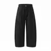 Pantalones Casuales de Algodón Puro Estilo Retro Americano Muqiu para Hombre, Pantalones de Trabajo Rectos Relajados y Amplios para Hombre
