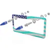 Tornillos para Matrícula de Punta con Tres Ranuras y Patrón de Malla M6 Rosca Universal Aleación de Aluminio Exclusivamente para Exportación Transfronteriza