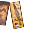Bolígrafo de pluma retro de estilo europeo, estuche de regalo con forma de celebridad de Internet, práctico regalo de cumpleaños para niños y niñas.