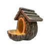 Alimentador de Aves con Forma de Tocón de Árbol Modelo Nuevo Transfronterizo Tazón para Pájaros de Jardín al Aire Libre Artesanía de Resina Decoración Colgante Diseño Creativo de Estatua