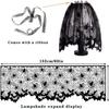 Runner de Mesa y Mantel de Halloween Europeos y Americanos Traje Combinado Mantel de Encaje Negro Telaraña Mantel Runner de Mesa Mantel para Chimenea en stock