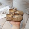 Sapatos pequenos de couro, sapatos de bebê de 6 a 9 anos, sapatos confortáveis de princesa, sapatos de vento de 1 a 3 anos, 2025, nova moda versátil para meninas