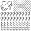 100Pcs Liga Lagosta Fivela Saco Fivela Anel Conector Fivela Pulseira Colar Corrente DIY Jóias Fazendo Suprimentos