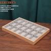 Plato para Joyería de Bambú y Madera Pasador para el Cabello Horquilla Pulsera de Titanio Caja de Exhibición Encendedor Hebilla de Cinturón Almacenamiento Bandeja de Acabado Vivo