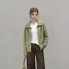 Cárdigan de punto redondo suave y casual estilo sal y pimienta para mujer, nuevo suéter de punto coreano de nicho suave y acogedor para otoño e invierno con cremallera