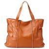 Bolsa Grande de Couro Genuíno para Mulheres, Bolsa Tote de Grande Capacidade, Novo Modelo 2026, Bolsa de Ombro de Couro de Vaca de Primeira Camada, Bolsa Macia de Couro para o Dia a Dia para Mulheres