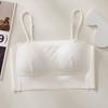 Top tubo sexy con tirantes descubiertos para niña, pecho envuelto sin aro de acero, copa fija, cómodo, amigable con la piel, tirantes finos, chaleco de belleza